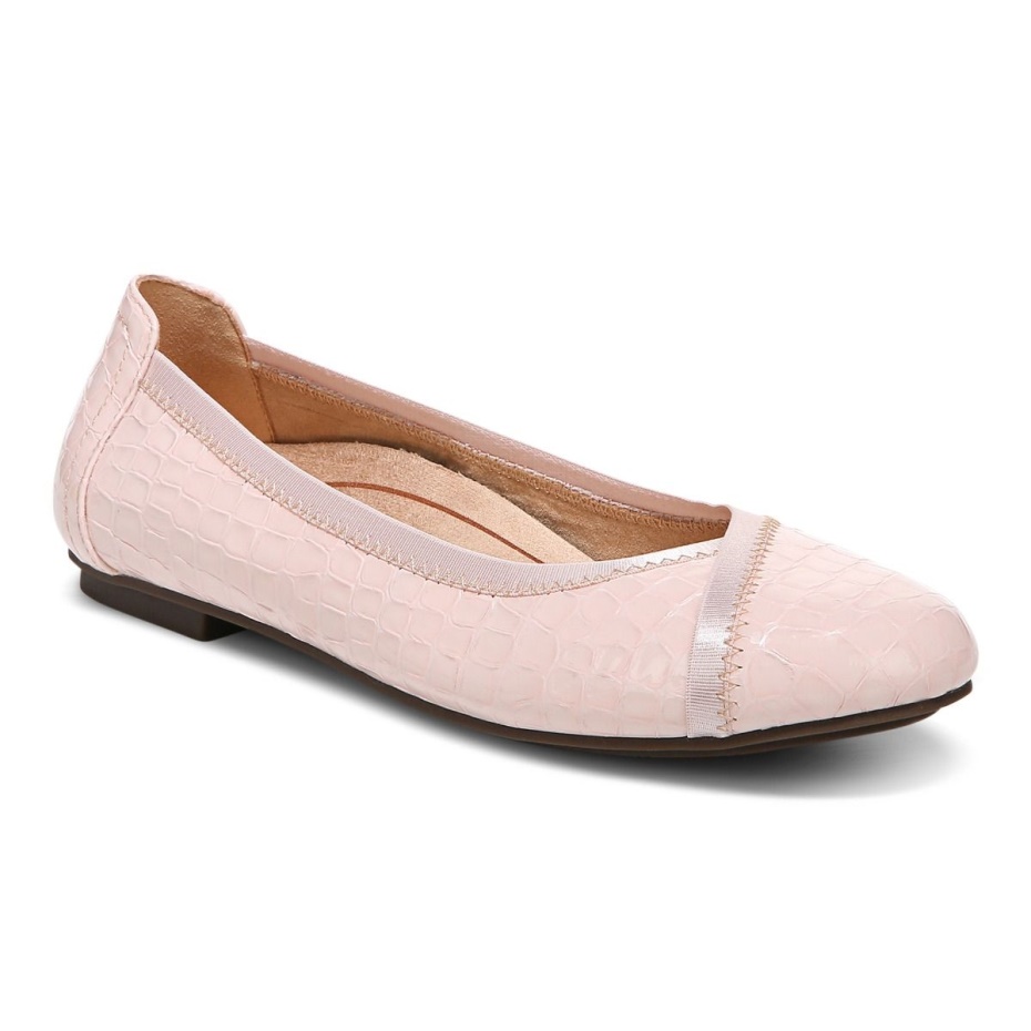 Vionic Caroll Ballet Plano Nube Rosa Croc