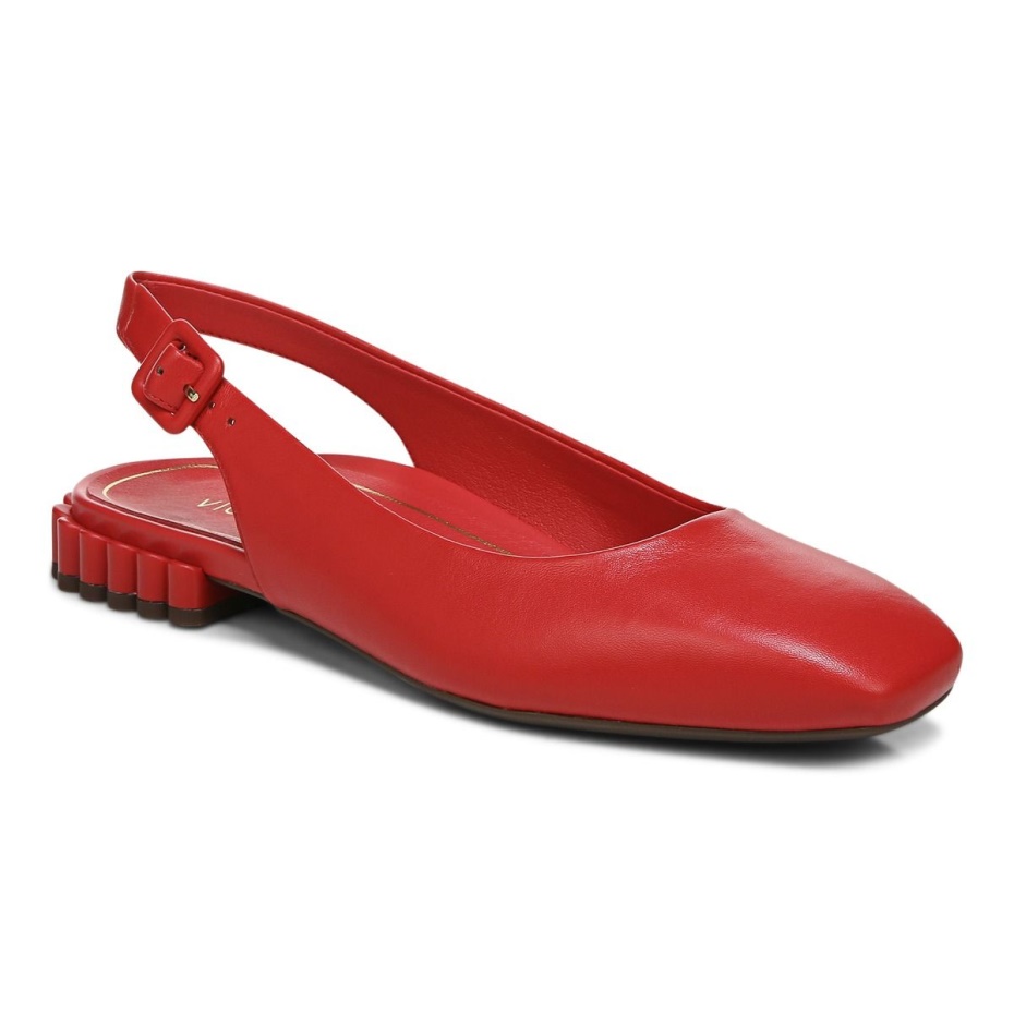 Delphine Slingback Plano Rojo Vionic