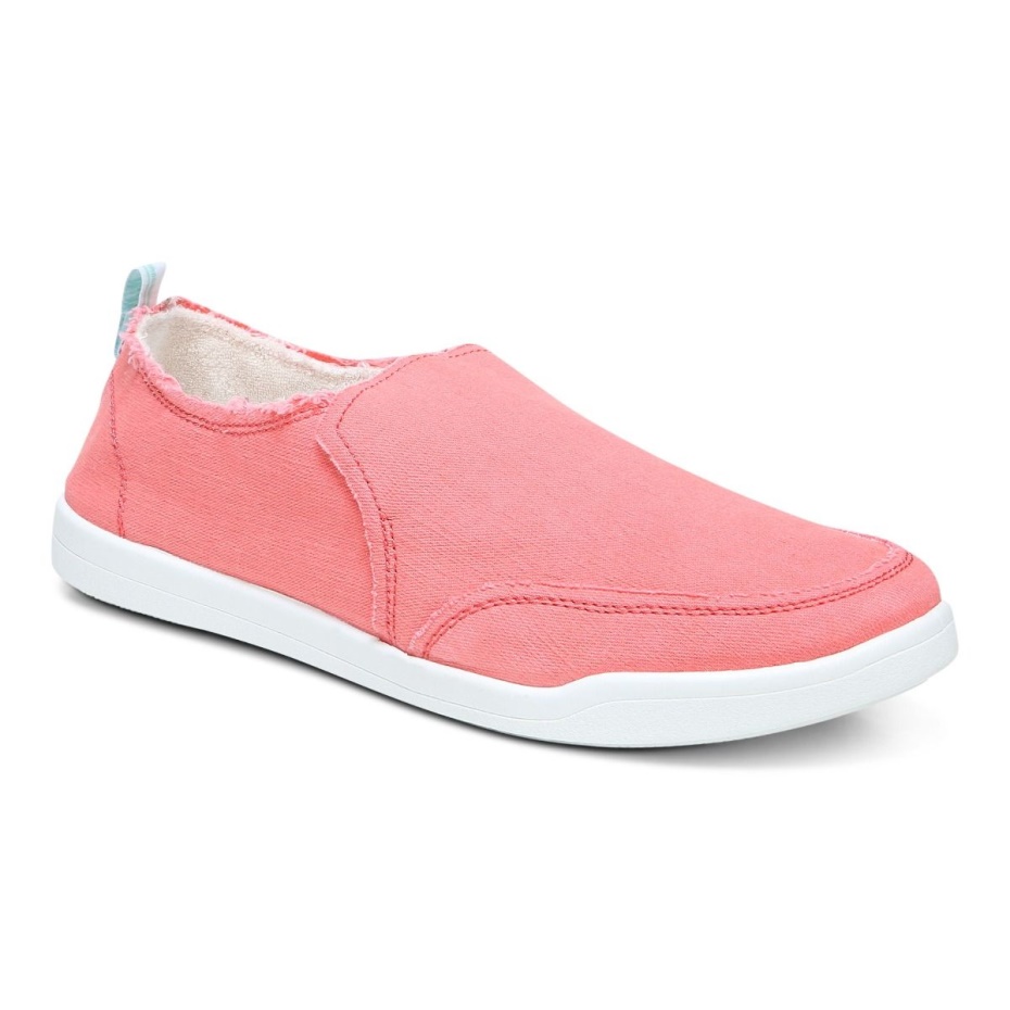 Zapatillas Vionic Beach Malibu Slip On: Lona Lona Coral Marino