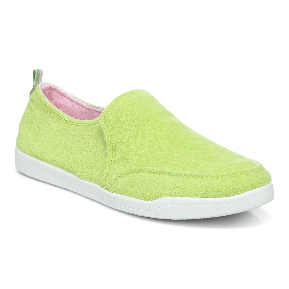 Zapatilla Sin Cordones Vionic Lime Terry Beach Malibu: Terry