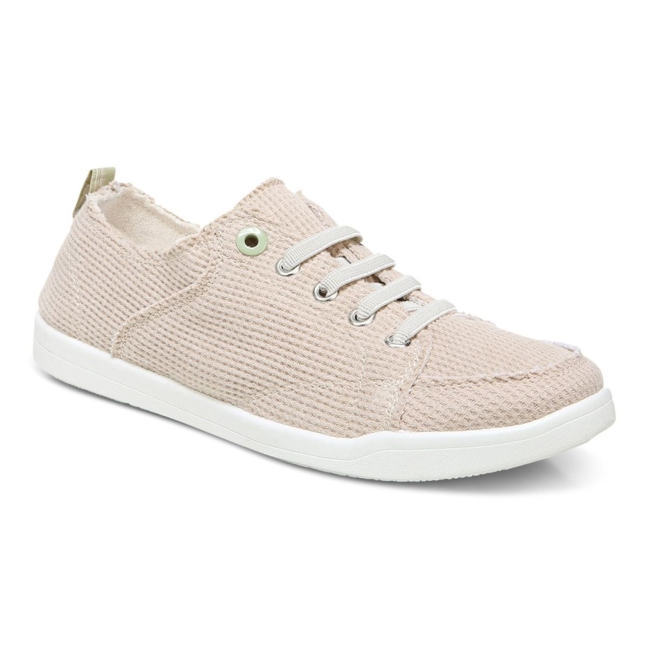 Vionic Crema Punto Playa Pismo Zapatilla Casual: Punto