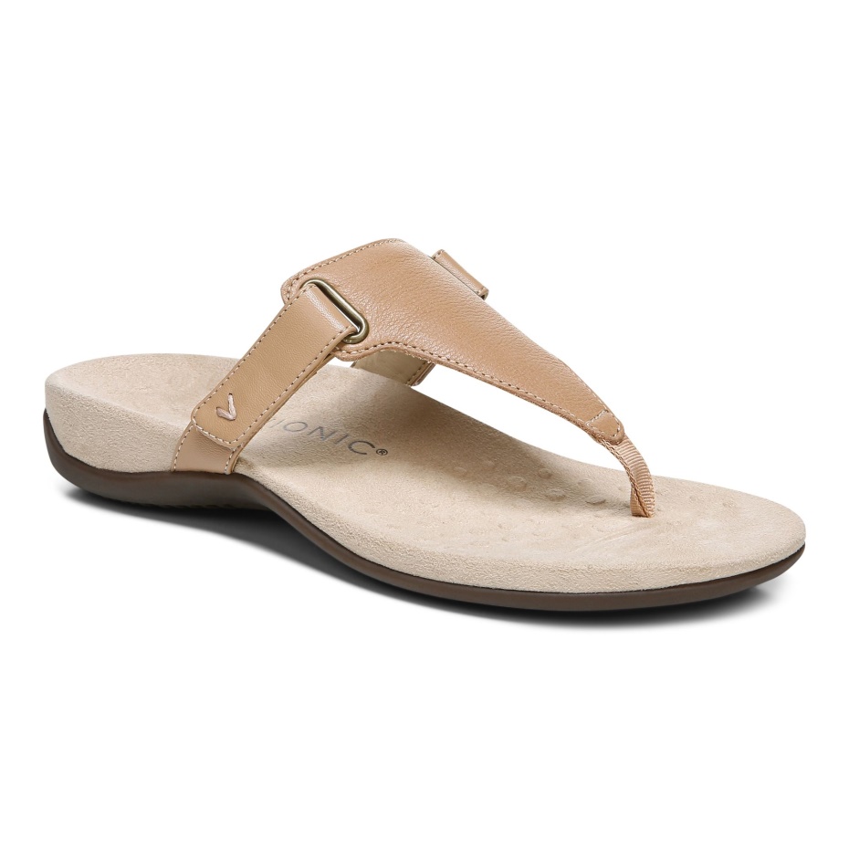 Sandalia Vionic Wanda T-strap Macaroon
