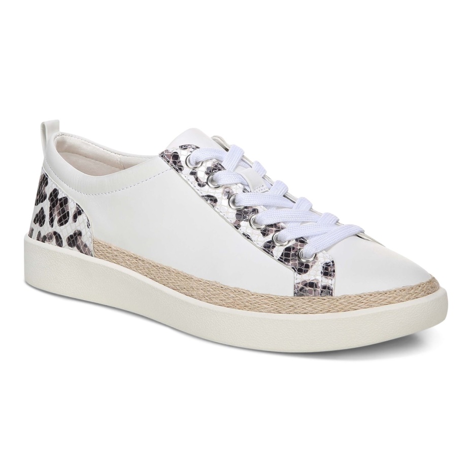 Zapatillas Vionic Winny Leopardo Blanco