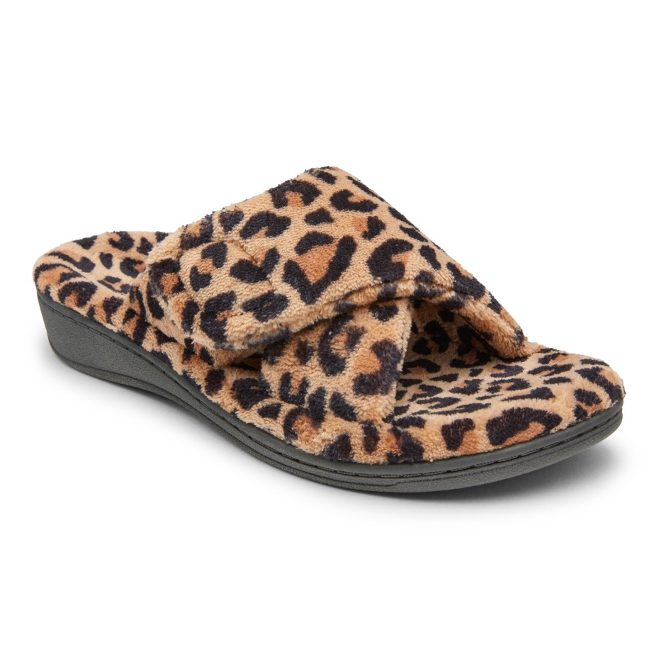 Pantufla Relax Vionic Leopardo Natural