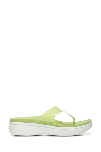 Sandalias Con Cuña Luminosa Verde Vionic