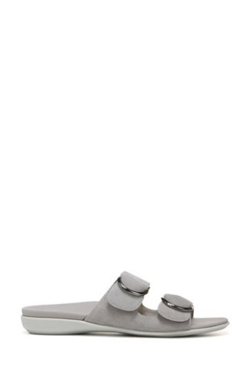 Vionic Gris Corlee Slider Sandalias De Moda
