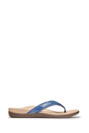 Vionic Azul índigo Sandalias Casandra Thong Toe Post
