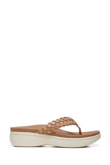 Vionic Kenji Sandalias Marrones Con Cuña